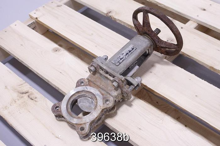 Used Dezurik 3" Hand Operated Knife Gate Valve #39638