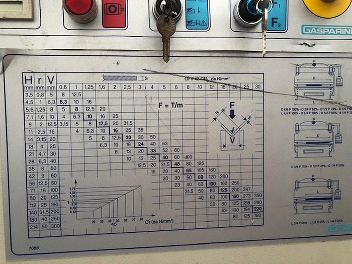 Usato Piegatrici Gasparini idraulica 3000 X 105