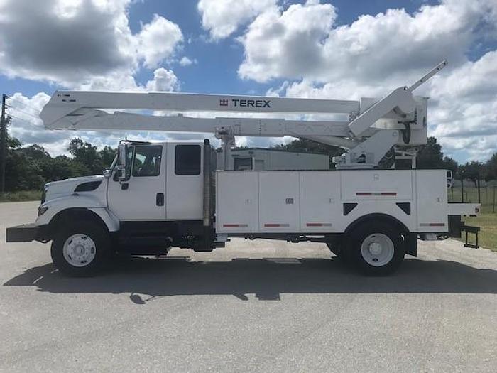 Used HiRanger TCX-55 60ft Bucket Boom on 2008 International 7300 60ft Extended Cab Utility Truck - C54796