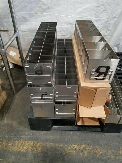Used Cell Bank Stainless Steel Stack Trays Racks Pharmaceutical One Price for ALL