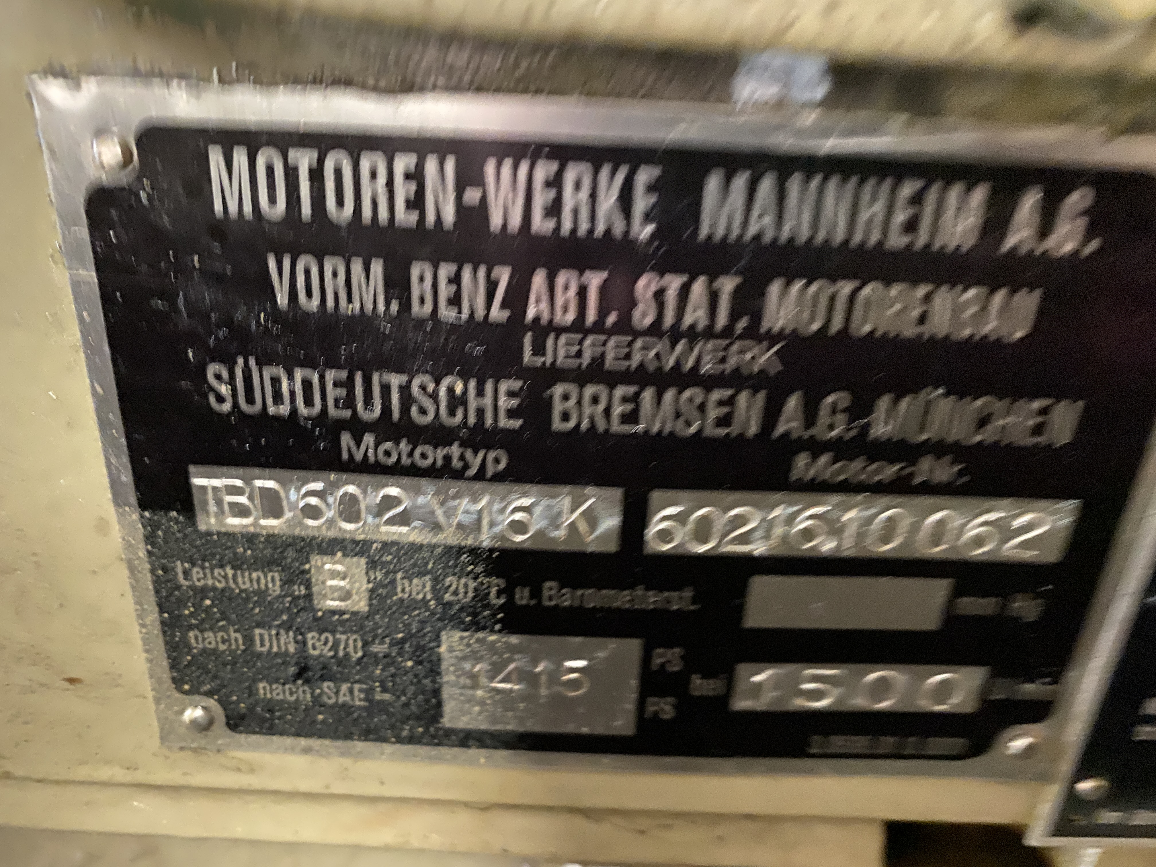 Used 1980 MWM TBD 602-V16K