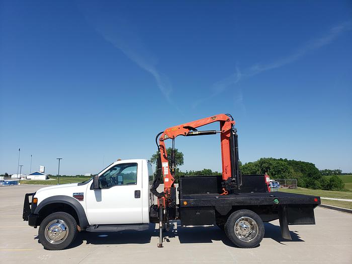 Used 2008 Ford F550 4x4 With Palfinger PK4100A Folding Crane, knuckle Boom