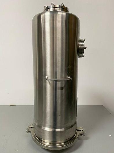 Used T&C 25 Liter Stainless Steel Pressure Vessel 12" w/ Top & Side Glass View Ports