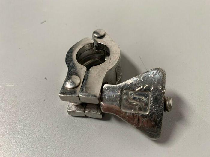 Used Lot of 5: Tri-Clover Stainless Steel 1" Clamps