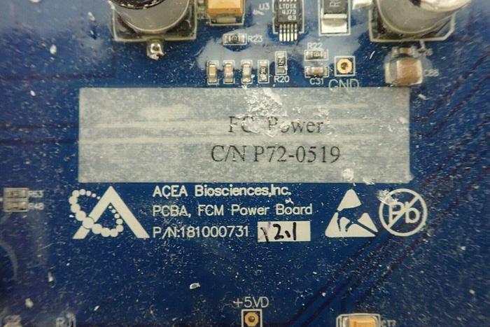 Used ACEA Biosciences Agilent 181000731 180700801 PCBA FCM Power Board