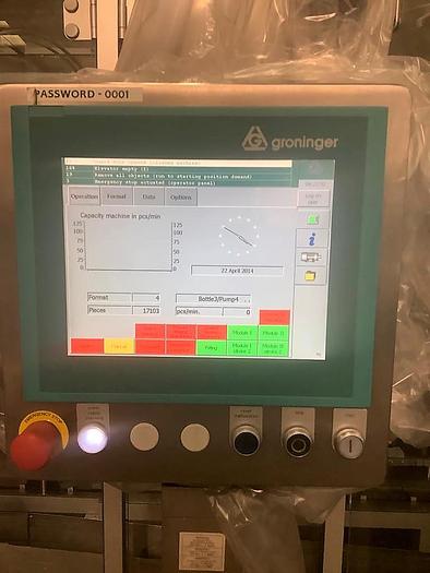 Used Groninger MFCS 202 Filling and Capping Line