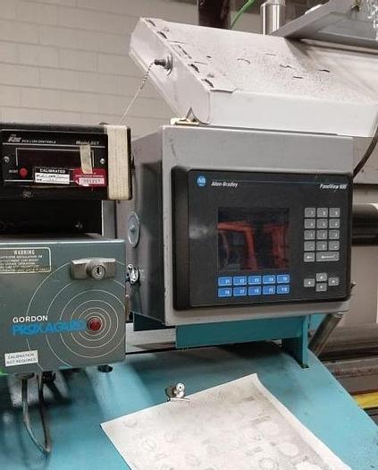 Used 64" WIDE DUSENBERY 815 DUPLEX SLITTER REWINDER CANTILEVERED