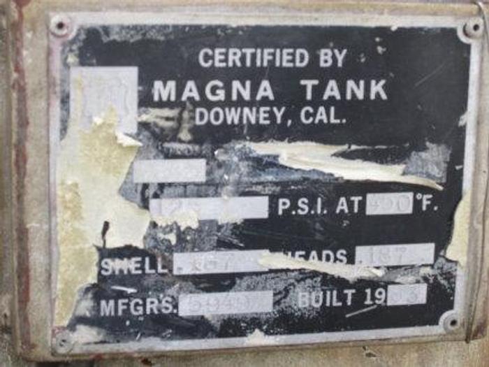 Used Tank, 35 Gallon, C/st, Air Receiver, 16" x 4', Magna #S737053