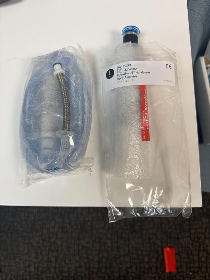 Used Edge Systems Black Hydrafacial Handpiece with Tubing