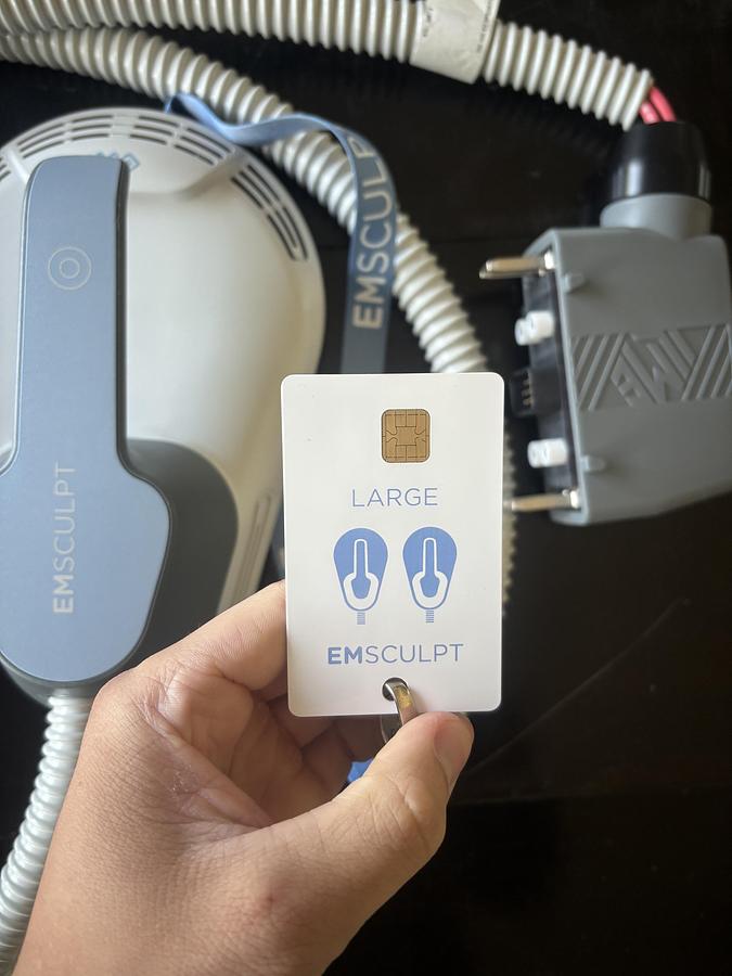 Used BTL Emsculpt Large set of Paddles + Chip card (1650 Minutes remaining)