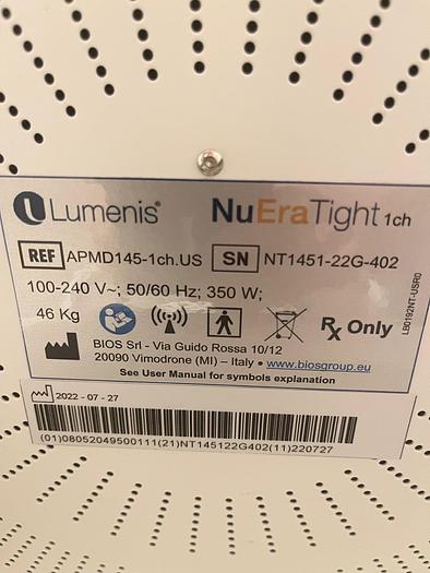 Used 2022 Lumenis NuEra Tight ~Excellent Condition~3 Handpieces~1 Owner~
