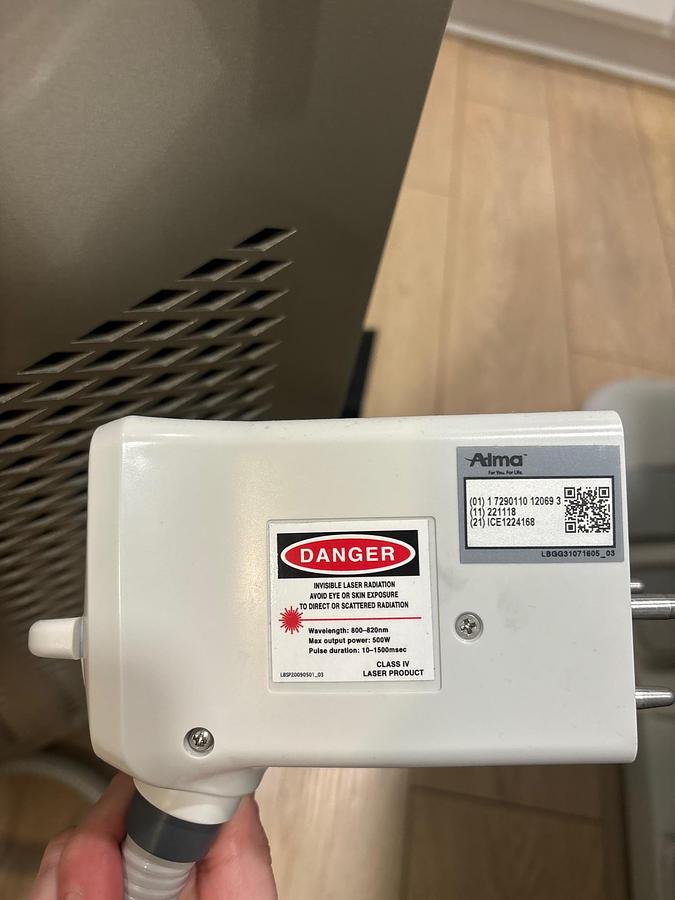 Used 2020 Alma Lasers Soprano ICE Hair removal Laser 810 nm