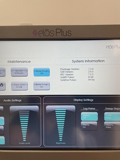 Used 2018 Syneron / Candela Elos + w/ 4 hand Pieces: Sublime,Sub RF,SRA Plus,SRA Mini