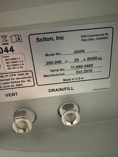 Used 2010 Sciton Profile w/ Erbium Contour 2940 Profractional XC ,Micro LaserPeel, 1064 YAG & BBL w/ ST