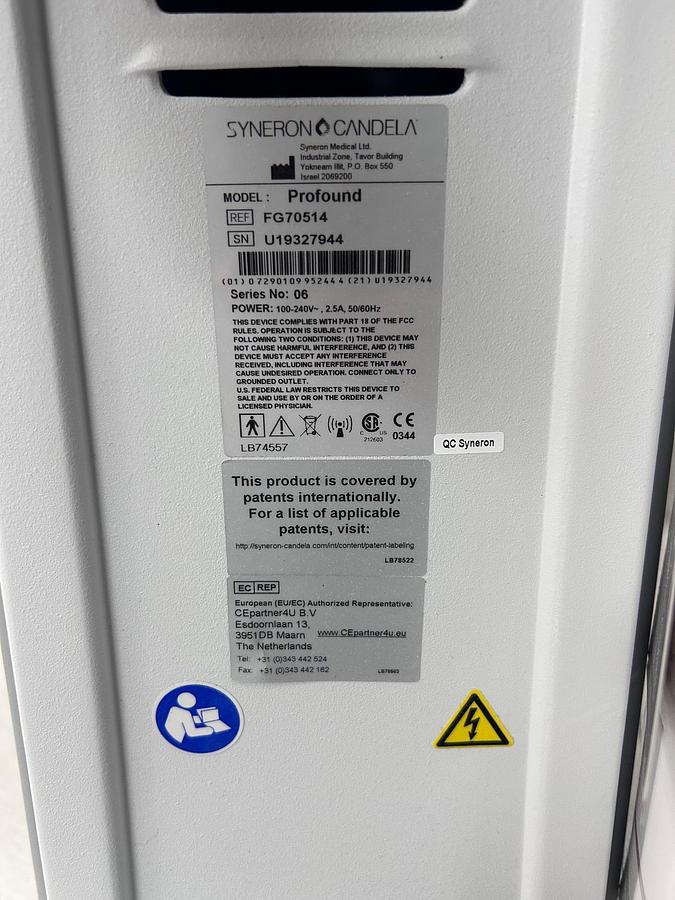 Used 2019 Candela Profound RF MicroNeedling