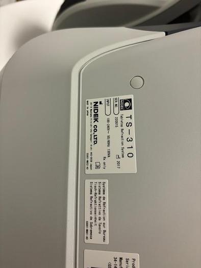 Used 2017 Nidek Tabletop Refraction system TS-310 with CP-770 type M