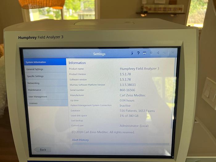 Used Carl Zeiss 860 Humphrey Field Anatyzer 3 ~ Excellent Condition ~ Warranty ~