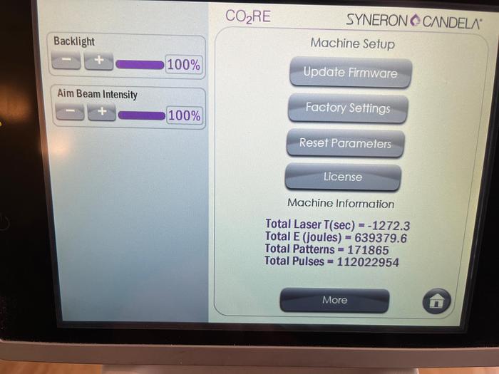 Used Candela Co2re Core Co2 Laser