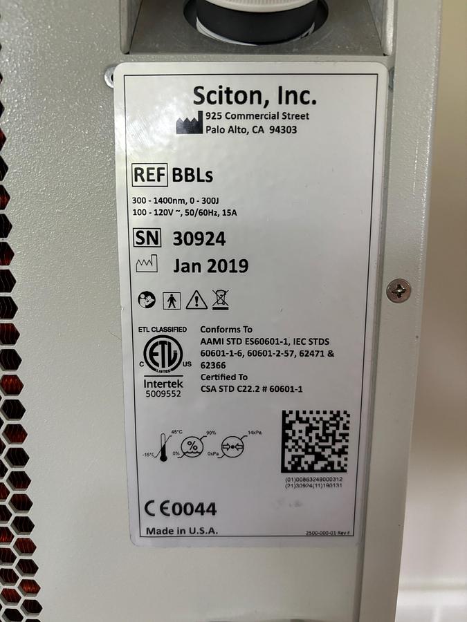 Used 2019 Sciton BBLs w/ Forever Clear & Forever Young ~ Excellent condition ~ Warranty ~ Single Owner ~