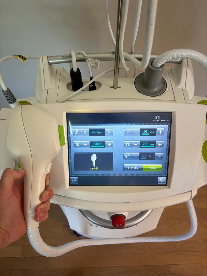 Used 2017 Venus Concepts Versa w/ 6 Hand pieces, Viva, Diamond, Octipolar, Hair removal, Skin Rejuvenation