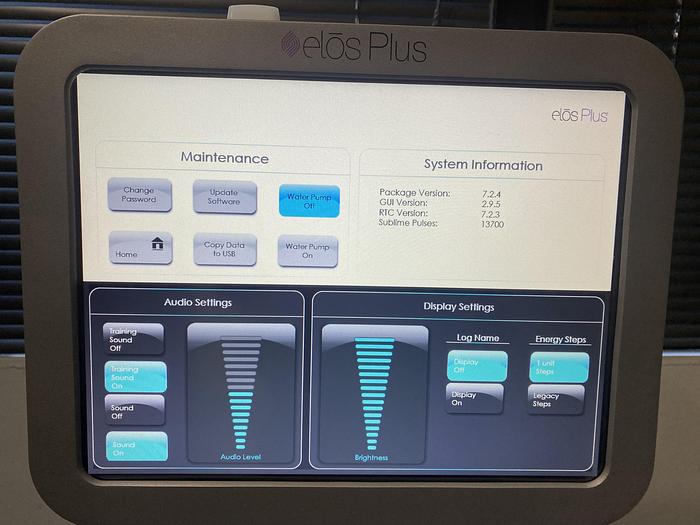 Used 2018 Syneron  / Candela Elos + w/ 4 hand Pieces: Sublime, Sub RF, SRA Mini, SRA Plus