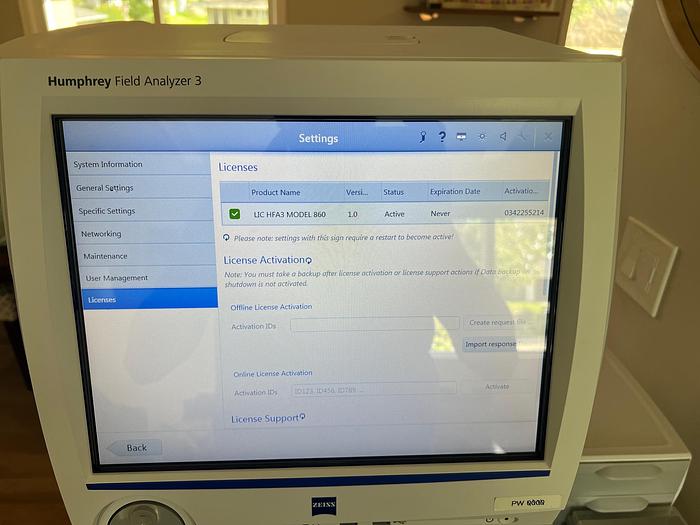 Used Carl Zeiss 860 Humphrey Field Anatyzer 3 ~ Excellent Condition ~ Warranty ~