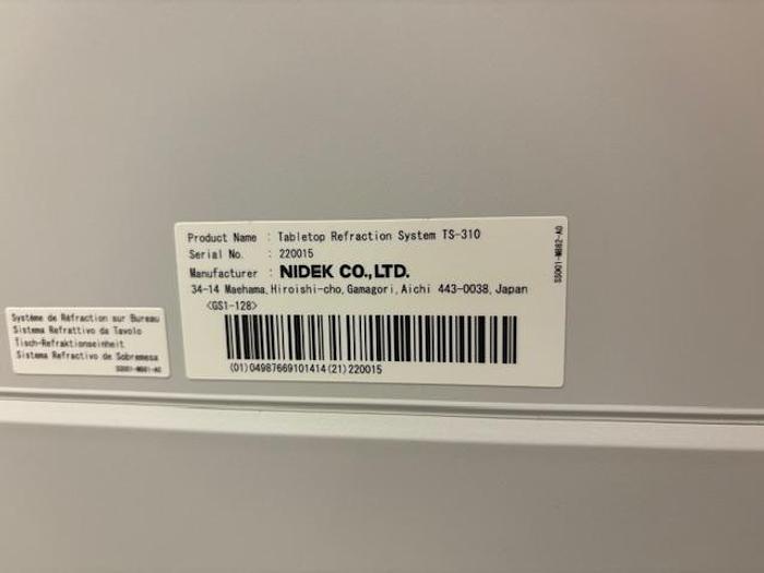 Used 2017 Nidek Tabletop Refraction system TS-310 with CP-770 type M