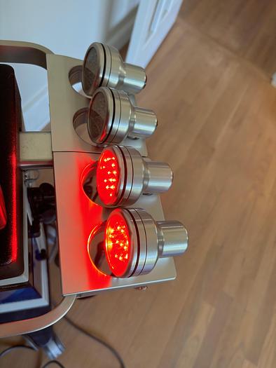 Used Edge Systems Hydrafacial MD ~ Black Handpiece ~ 2 Red 2 Blue LED ~ Warranty ~