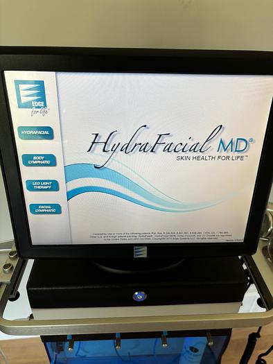 Used Edge Systems Hydrafacial MD ~ Black Handpiece ~ 2 Red 2 Blue LED ~ Warranty ~
