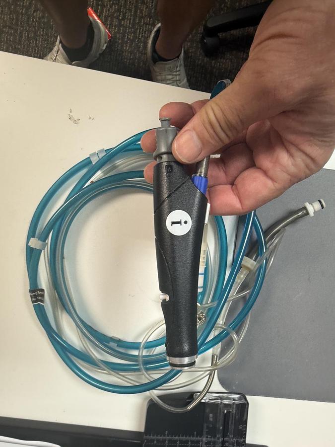 Used Edge Systems Black Hydrafacial Handpiece with Tubing