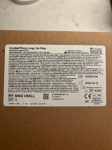 Used Conmed Buffalo filter Virosafe Extralong life filter ~ New ~