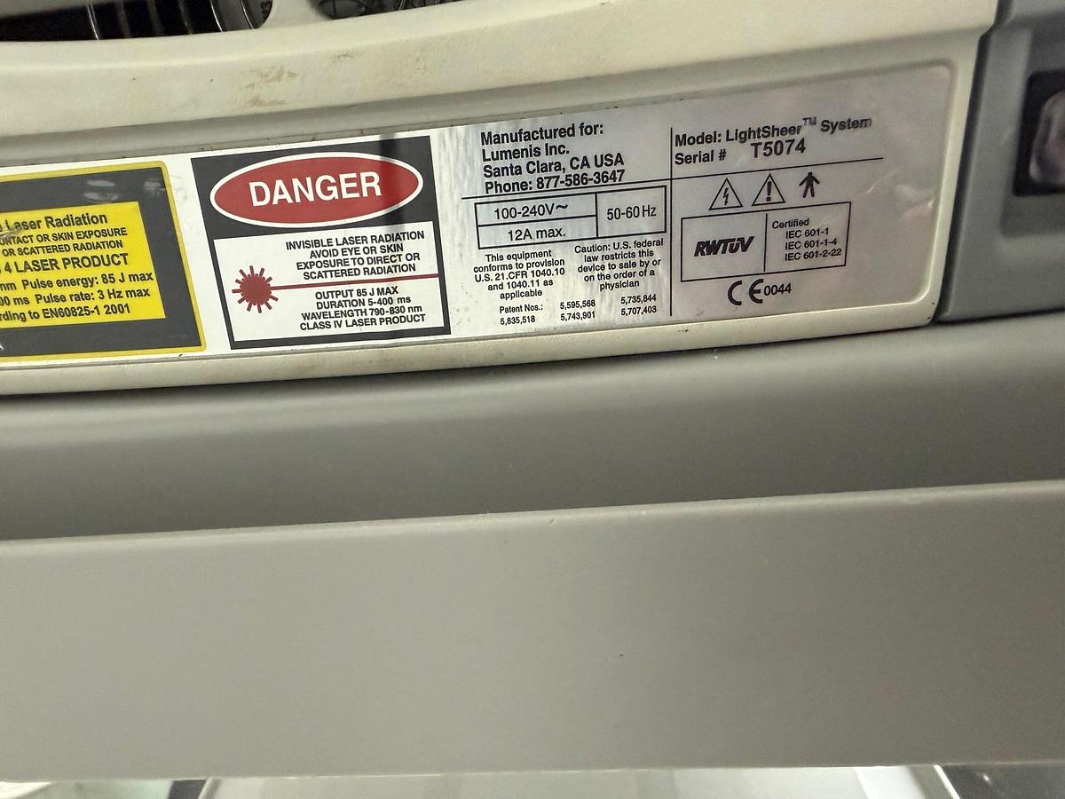 Used 2007 Lumenis ET 400 MS Hair removal laser