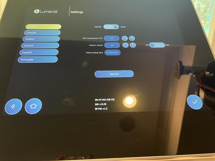 Used Lumenis NuEra Tight ~ 2023 ~ Three handpieces ~ Excellent condition ~ Warranty ~