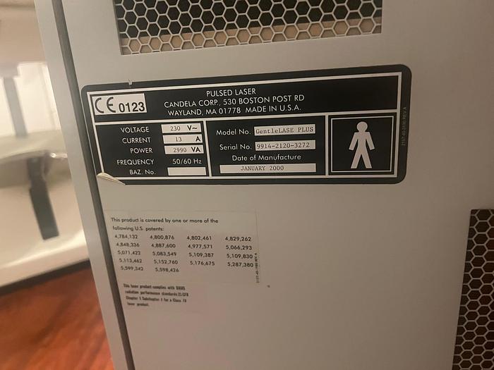 Used Candela GentleLase Plus (GLP) ~ Warranty ~ Fully operational ~