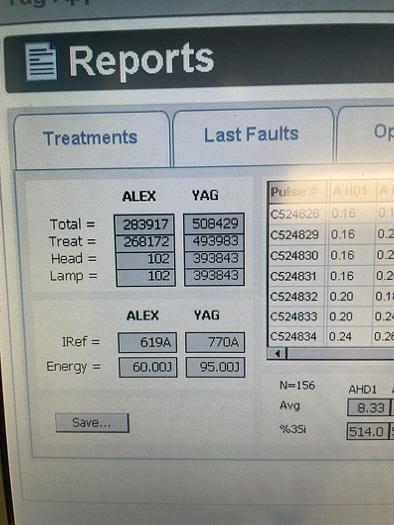 Used Candela GentleMax 755/106nm ~Hair removal~Skin Rejuvenation~Warranty