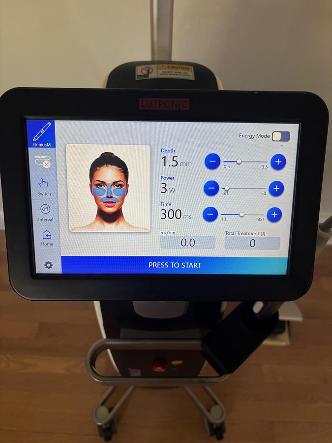 Used 2019 Lutronic Genius RF Microneedling W/ GeniusM HP ~ Very low shots ~ Warranty ~