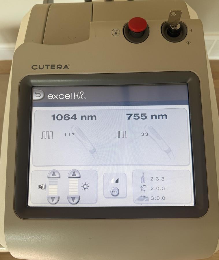 Used Cutera Excel HR 1064/755 NM laser Hair removal, Pigmented & Vascular Lesions , Laser Genesis
