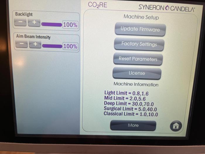 Used Candela Co2re Core Co2 Laser