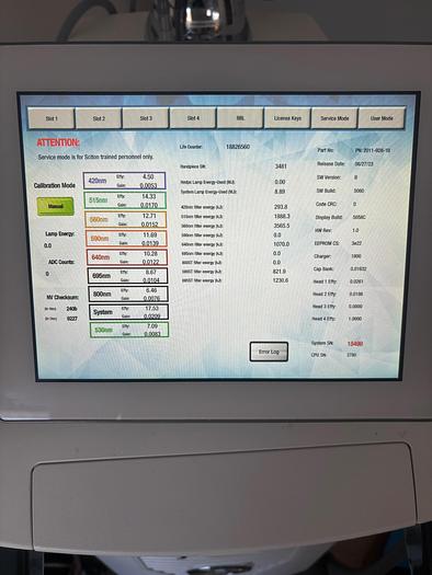 Used Sciton Joule X w/ Halo, BBL Hero, 1064 ClearV,ClearSilk,2940 MLP,Profactional XC ~ With Mini Chiller ~