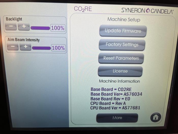 Used Candela Co2re Core Co2 Laser