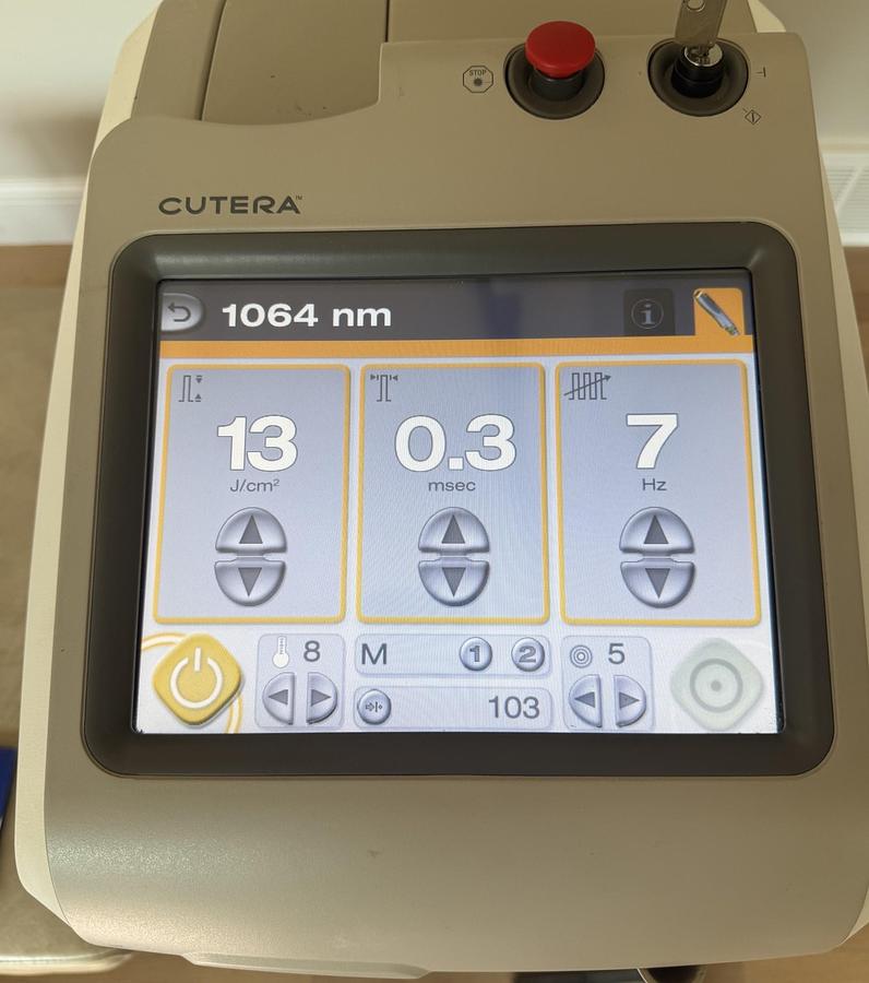 Used Cutera Excel HR 1064/755 NM laser Hair removal, Pigmented & Vascular Lesions , Laser Genesis