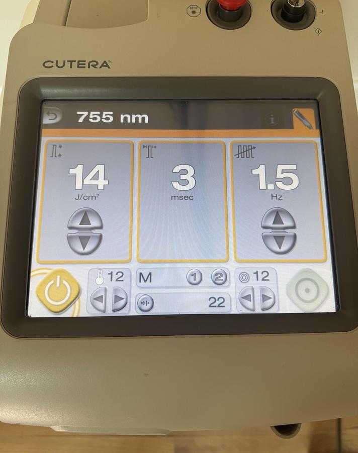 Used Cutera Excel HR 1064/755 NM laser Hair removal, Pigmented & Vascular Lesions , Laser Genesis