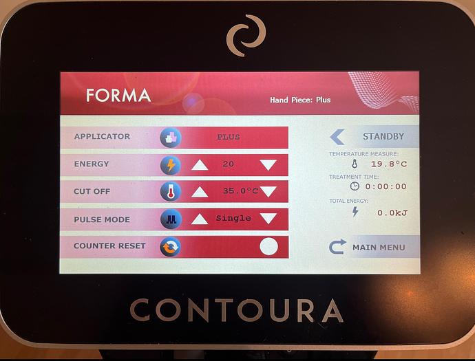 Used 2018 InMode RF Contoura w/ Body FX Body Contouring, and Forma Plus