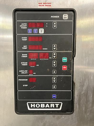 Used USED Hobart Double Rack Natural Gas Oven, Model HBA2G