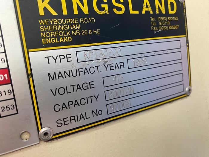 Used 1999 Kingsland KPT30200 3m x 200T Pressbrake