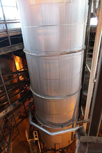 Used A.H. LUNDBERG APPROX. 25,000 GAL. VERTICAL LOW PRESSURE ACCUMULATOR TANK  317S/S