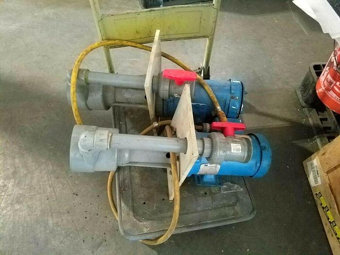Used Sethco Met Pro In Tank Pump 2 HP Plating Tank Recirculating to filter Pump