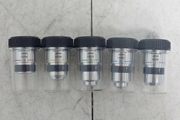 Used Olympus BH-2 Microscope Body Frame with 5 SPlan Objectives, WK 10X/20L Eyepieces
