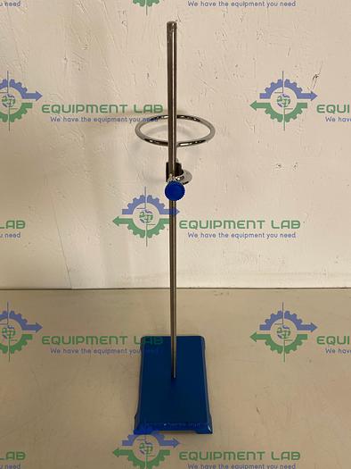 Used Lab Support Stand 5" x 8" Base & 23" Rod w/ Flask Clamp Holder