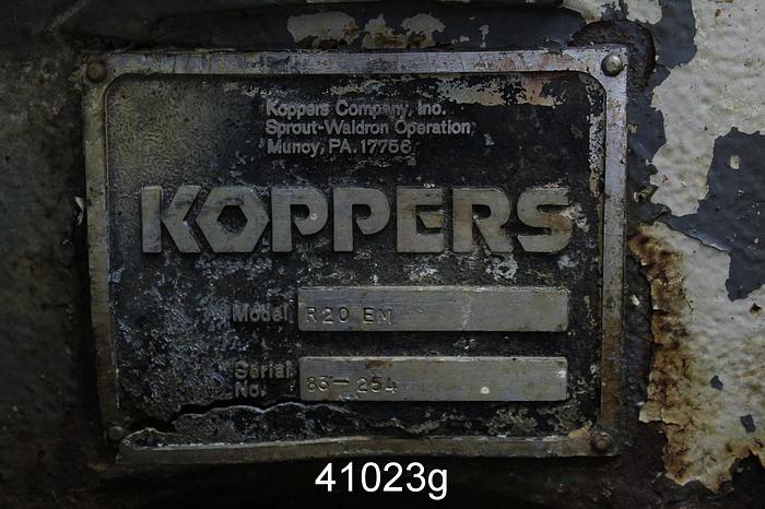 Used Sprout Waldron R20 EM Disc Refiner #41023